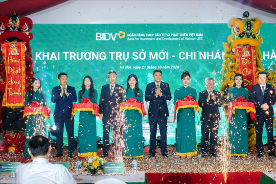 Ngân hàng BIDV Chi nhánh Bắc Hà khai trương trụ sở mới