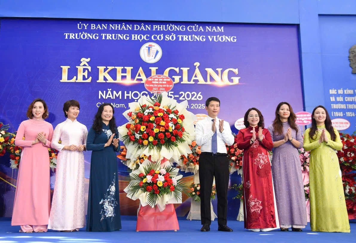 Trường THCS Trưng Vương long trọng tổ chức Lễ khai giảng năm học mới 2025 - 2026